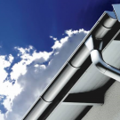 Features of arranging a drain on a roof made of corrugated board