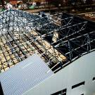 Завершен монтаж металлических конструкции на объекте строительства