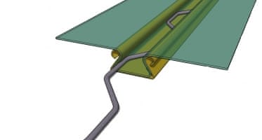Profiles for mounting film in the greenhouse